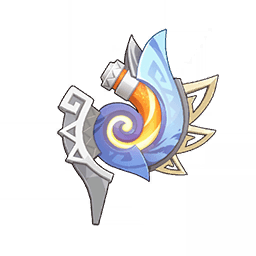 푸른 문양 뿔잔