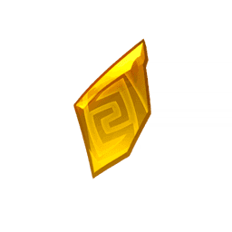 단단한 황옥 조각