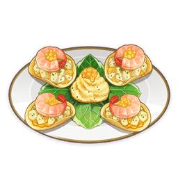 바삭 쉬림프 카나페