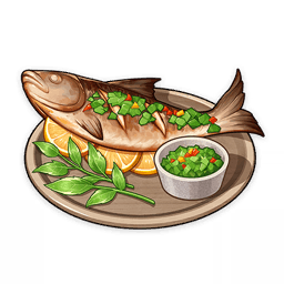 민트 소스 생선구이