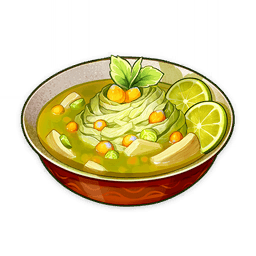 알갱이 고기 수프