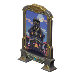 무한동력 기계 화폭-「천수각」