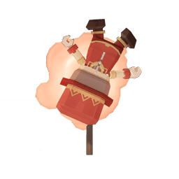 동화 모형-「발밑 조심」