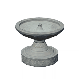 잔 모양 석재 연못