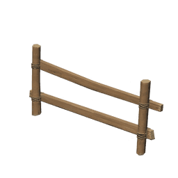 심플한 나무 울타리