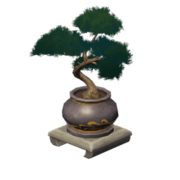 「황혼을 기다리는 소나무」