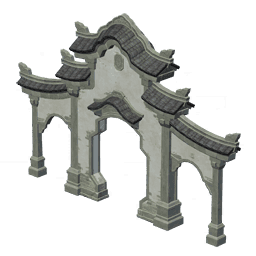 수려한 협곡의 돌패방-「돌아오는 풍년」