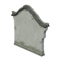 수려한 협곡의 박공벽-「방풍 방화」