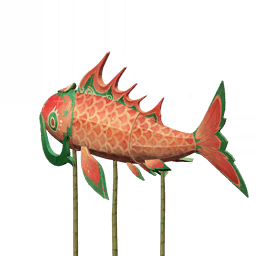 정교한 물고기 등-「만사형통」