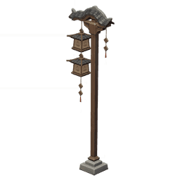 상업 항구의 가로등-「겹경사」