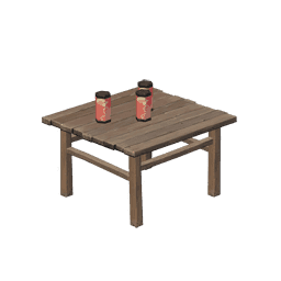 오토기나무 「즐거움의 극치」 사각 탁자