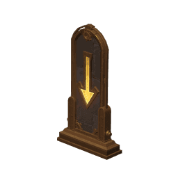 구역 표식-「아래로」