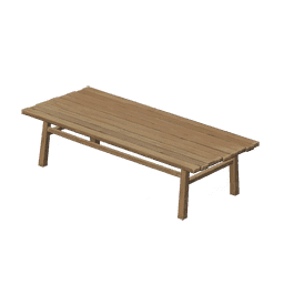 커다란 소나무 테이블