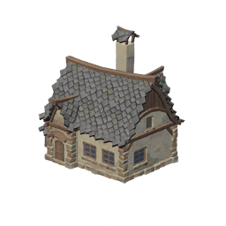 구식 시골 주택