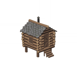 아담한 소나무 오두막