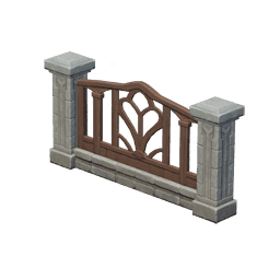 조각문양 정원 담장끝