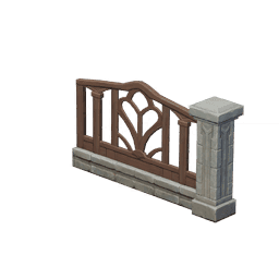 조각문양 정원 담장