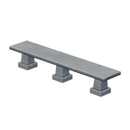 평평한 돌 벤치