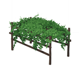 울창한 포도 넝쿨