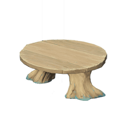 은빛삼나무 원목 원형 낮은 탁자