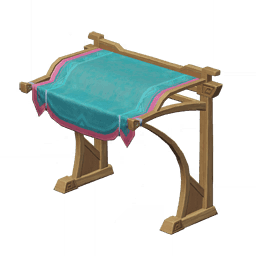 직물 텐트-「차분한 푸른빛」