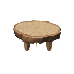 하얀참나무 「원색」 낮은 탁자
