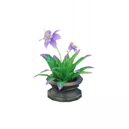 「맑고 고요한 궁중 정원의 검푸른 흔적」