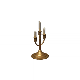 금색 삼중 촛대