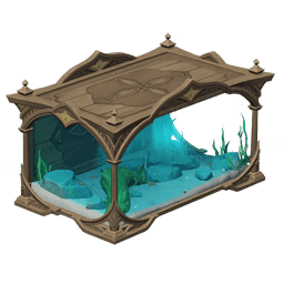 「투명한 물에 비친 그림자」