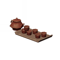 「붉은 주전자 속 진한 차」