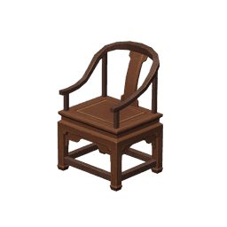 소나무 등받이 의자