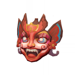 팔기 가면-「불을 인도하는 붉은 저승 나비」