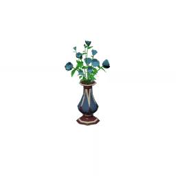 화초용 꽃병-「담청색의 여유」