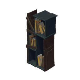 실내 책장-「한가로운 독서」