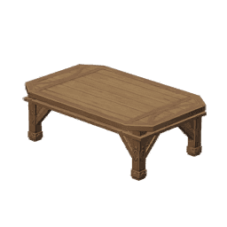 아디가마 나무 팔각형 탁자