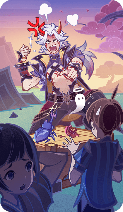 이 몸은 아직 지지 않았어!