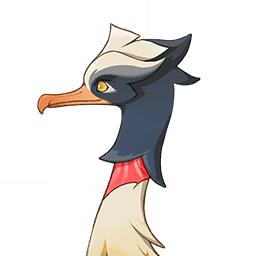 화려한 긴 깃 따오기