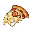 시계 피자(한 조각)