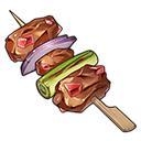 보석 도마뱀 꼬치