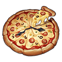 시계 피자(한 판)