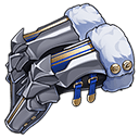 철위대의 은 정강이 보호대