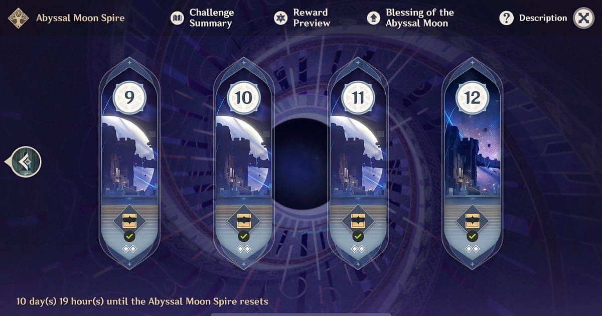 원신 나선 비경 레벨 공략 안내 가이드 이미지