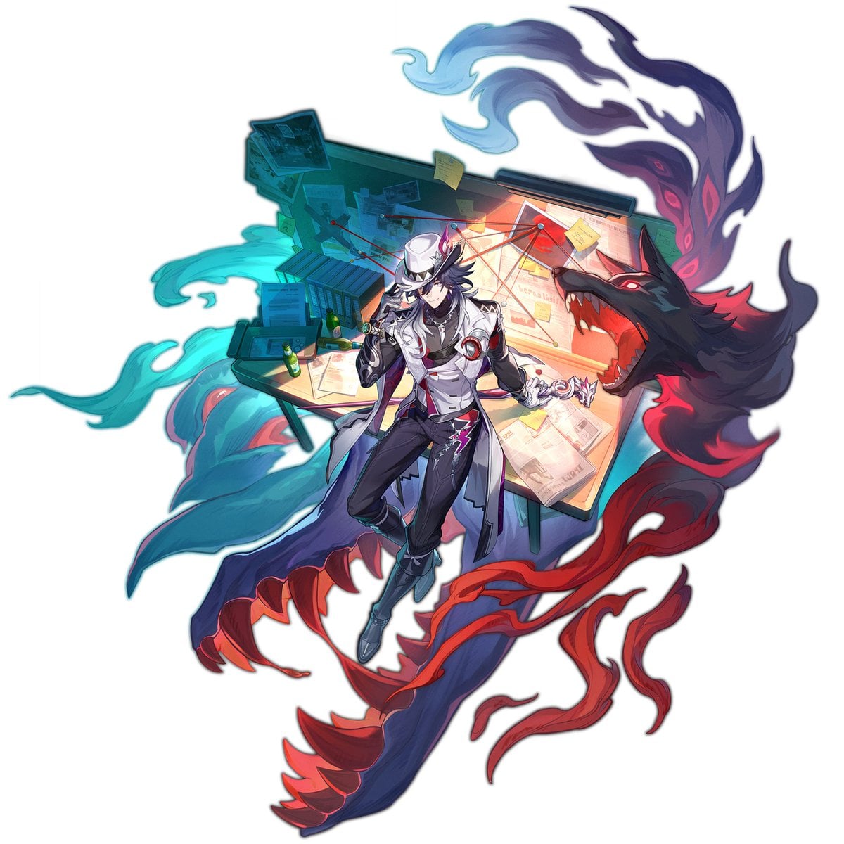 5성 번개 속성 캐릭터 애쉬베일의 공식 아트워크