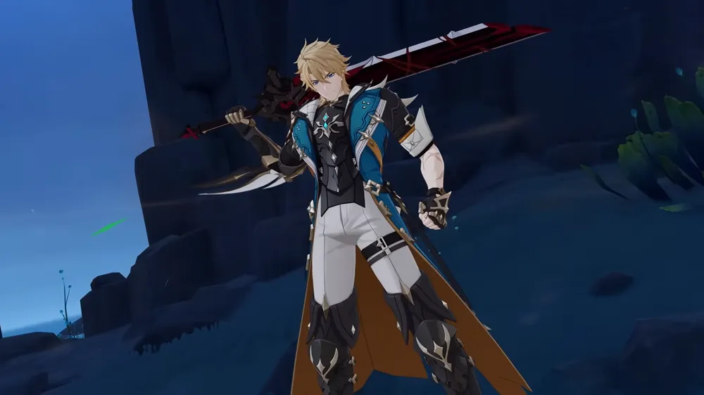 원신 바르카의 원소 스킬 사용 장면을 담은 게임 스크린샷