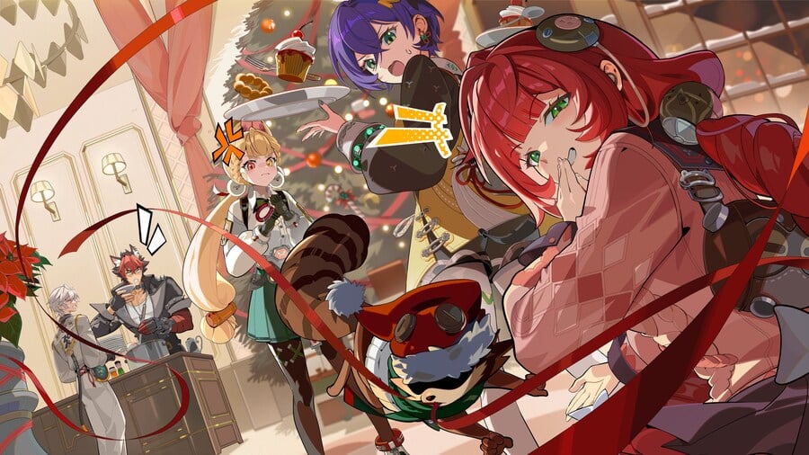 젠레스 존 제로 엽빛나 아리아 폭딜 파티 인게임 전투 스크린샷