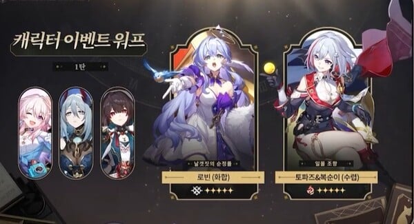 붕괴: 스타레일 로빈과 토파즈 등 최적 팀 조합 캐릭터 아트워크