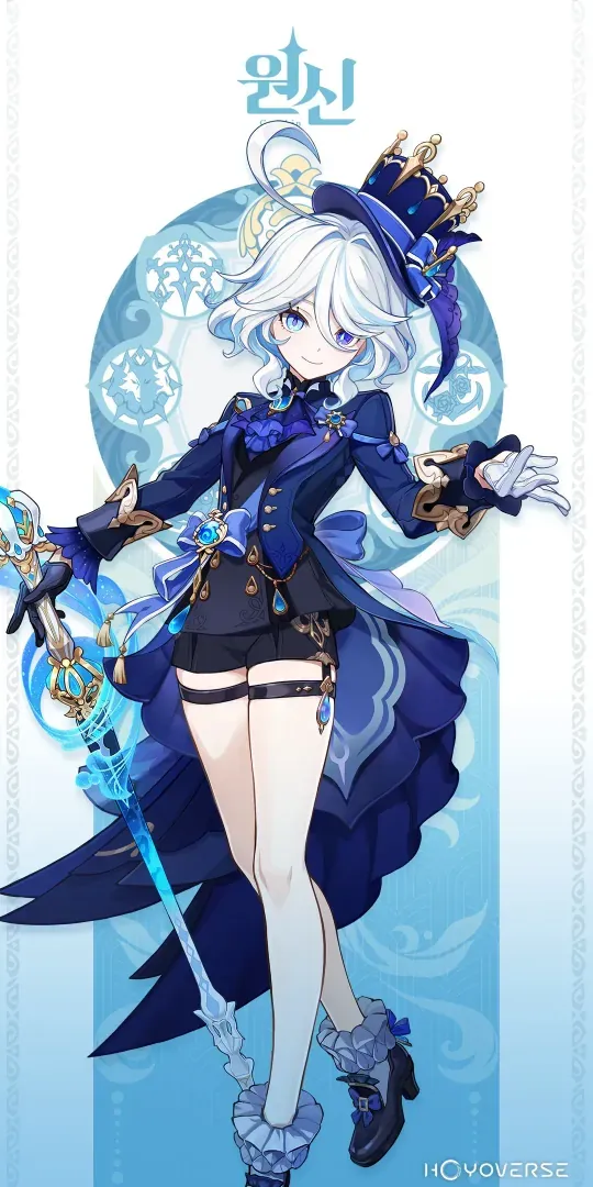 원신 푸리나와 베넷 캐릭터 일러스트, SS 서포터 양대산맥